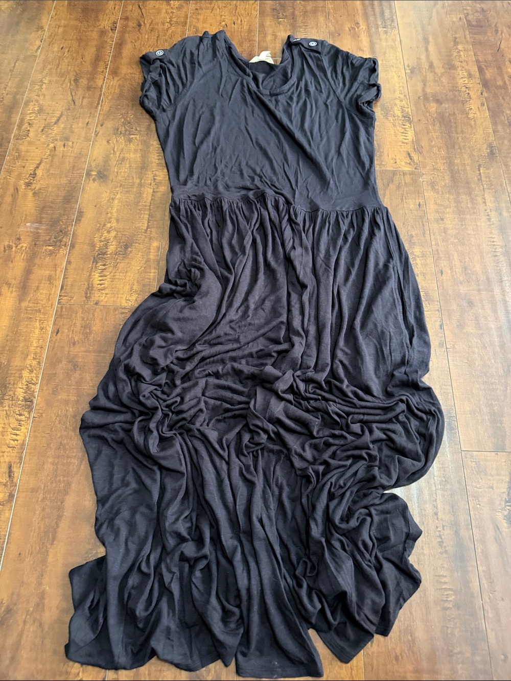 Matilda Jane Black Maxi Dress with Scoop Neck